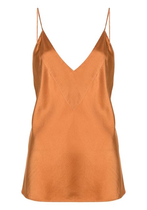Orange top with straps - women